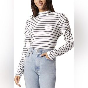 SOFT JOIE Hana Long Sleeve TopBlouse Striped Women’s Large
